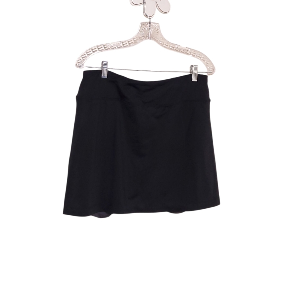 TITLE NINE Black BUTTAH Skort Athletic Lined Skirt Skorts